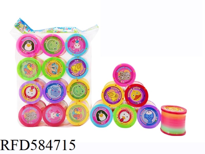 CARTOON ANIMAL PATTERN COVER RAINBOW CIRCLE