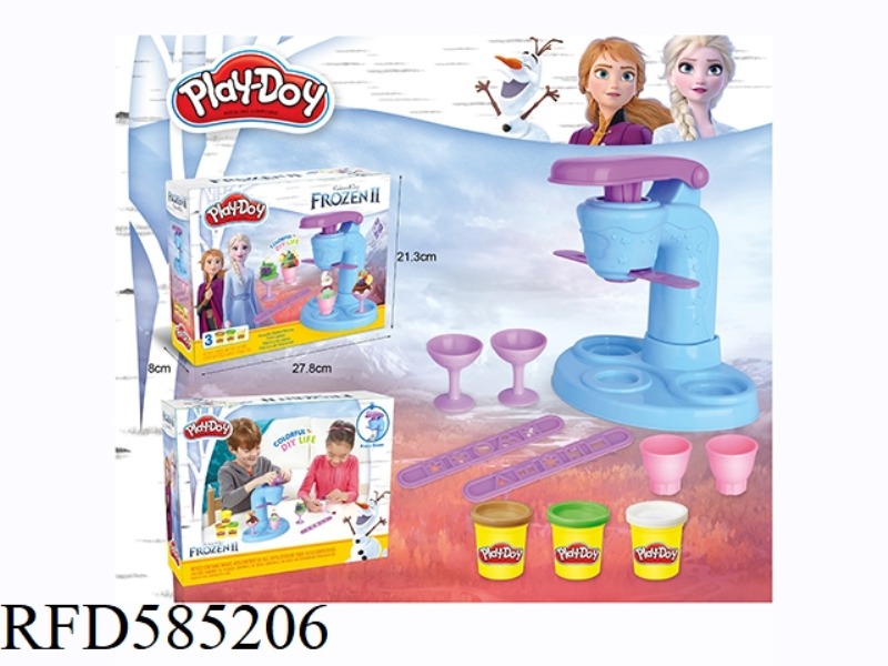 SNOW PRINCESS COLORED MUD ICE CREAM SET