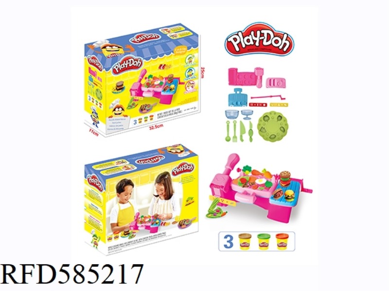 COLOR CLAY BARBECUE MACHINE SET