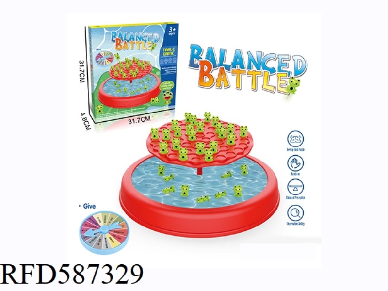 TABLE GAME BALANCED BIG COMBAT TOY MULTIPLAYER VERSUS FROG DISH