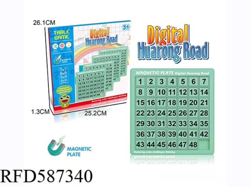 TABLE GAME DIGITAL HUARONG ROAD STUDENTS' PUZZLE THINKING LOGIC TRAINING MAGNETIC RUBIK'S CUBE SLIDI