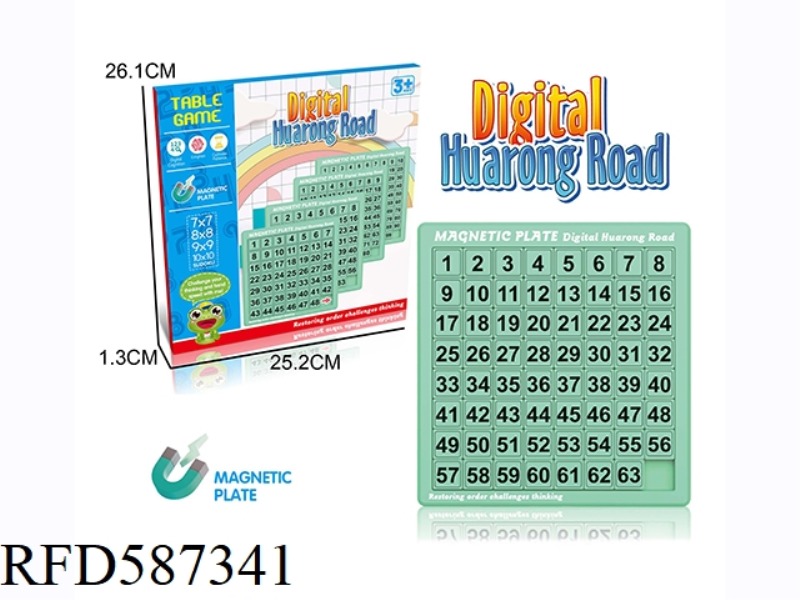 TABLE GAME DIGITAL HUARONG ROAD STUDENTS' PUZZLE THINKING LOGIC TRAINING MAGNETIC RUBIK'S CUBE SLIDI