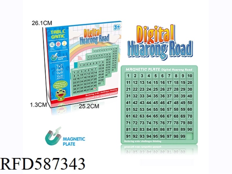 TABLE GAME DIGITAL HUARONG ROAD STUDENTS' PUZZLE THINKING LOGIC TRAINING MAGNETIC RUBIK'S CUBE SLIDI