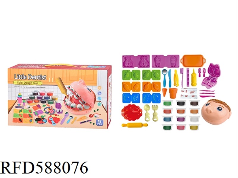 SMALL DENTIST COLOR CLAY SET 42PCS