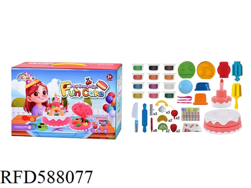 CAKE MAKER COLOR CLAY SET 51PCS