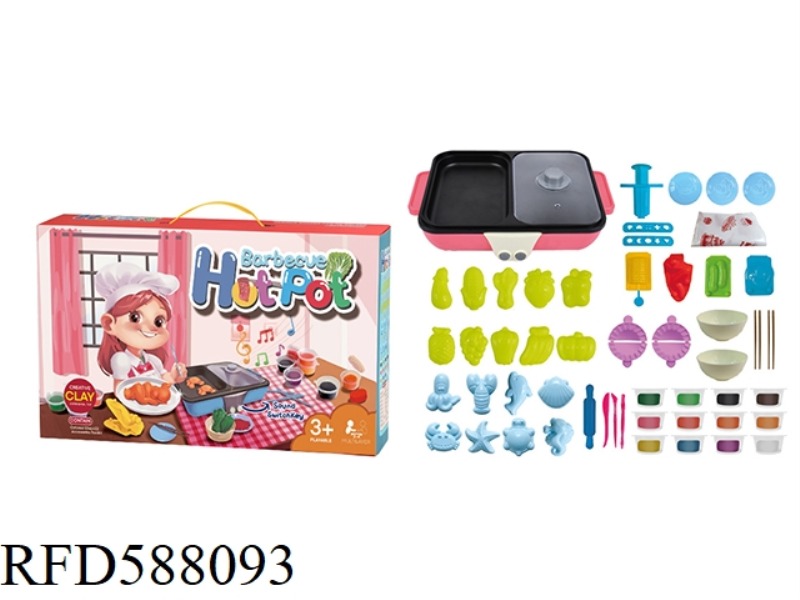 HOT POT COLOR CLAY - POWDER COLOR CLAY SET