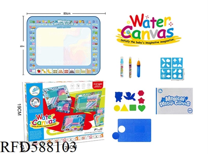 ALPHANUMERIC THEME MAGIC MAGIC WATER CANVAS/GRAFFITI MAT