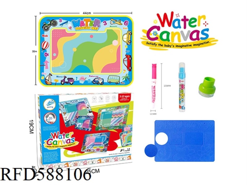 VEHICLES THEME MAGIC MAGIC WATER CANVAS/GRAFFITI PAD