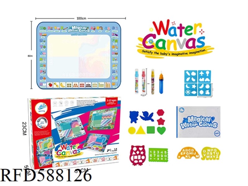 ALPHANUMERIC THEME MAGIC MAGIC WATER CANVAS/GRAFFITI MAT