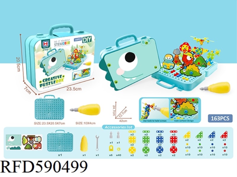 DINOSAUR DISASSEMBLY SCREW TOOL BOX