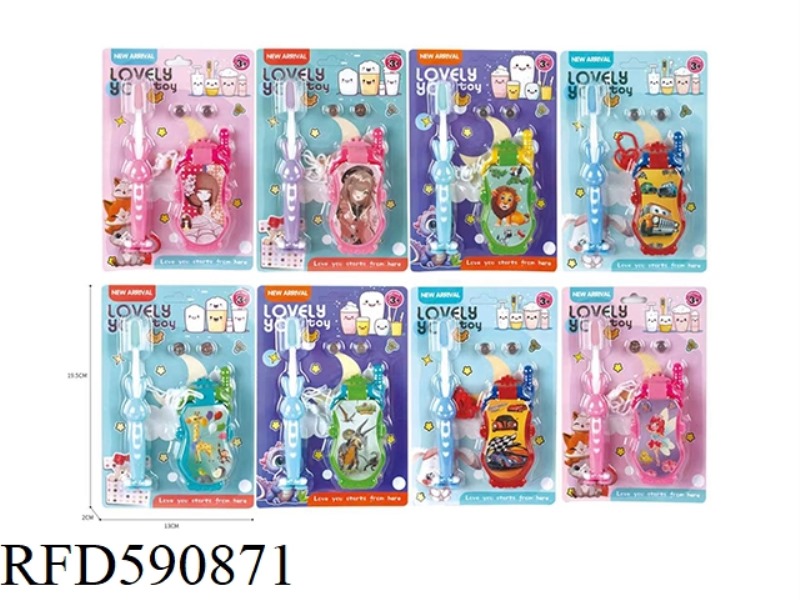 KIDS' TOOTHBRUSH AND MUSIC CROWN PHONE SET