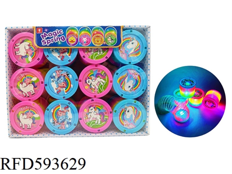UNICORN PATTERN LIGHTING RAINBOW CIRCLE 12PCS