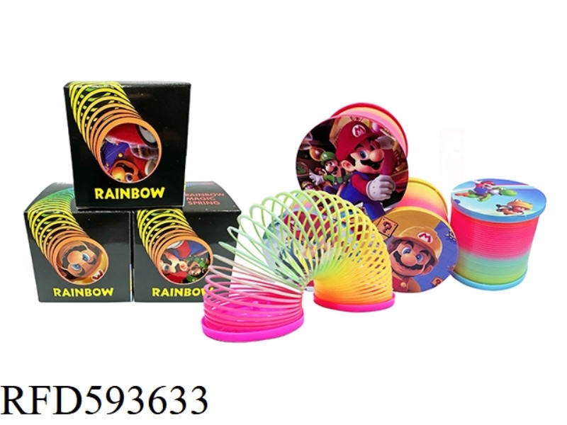 MARIO PATTERN WITH LID RAINBOW CIRCLE.