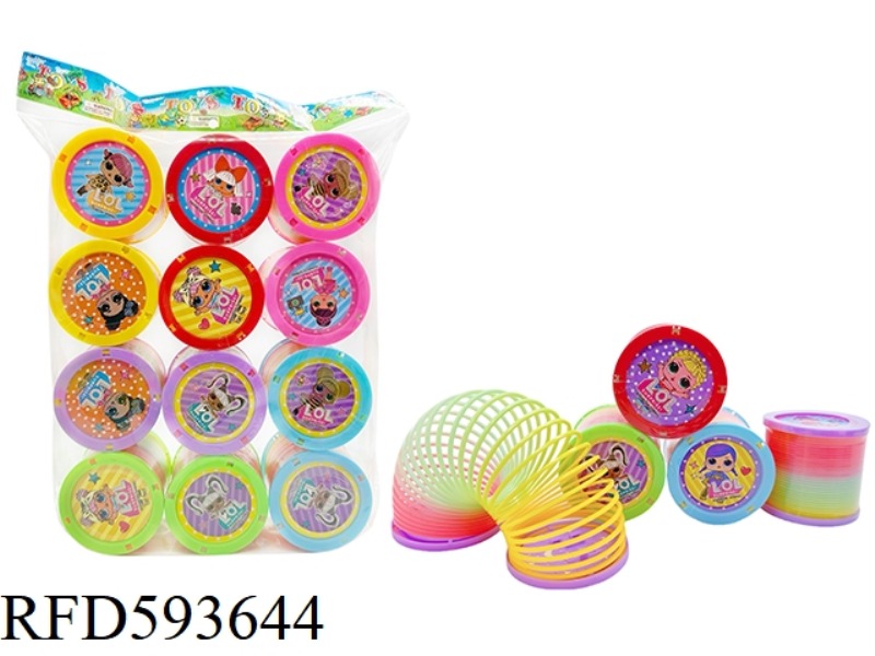 SURPRISE DOLL WITH LID RAINBOW CIRCLE