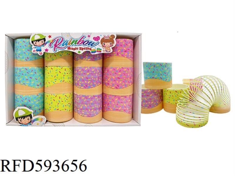 DONUT PATTERN RAINBOW CIRCLE 12PCS