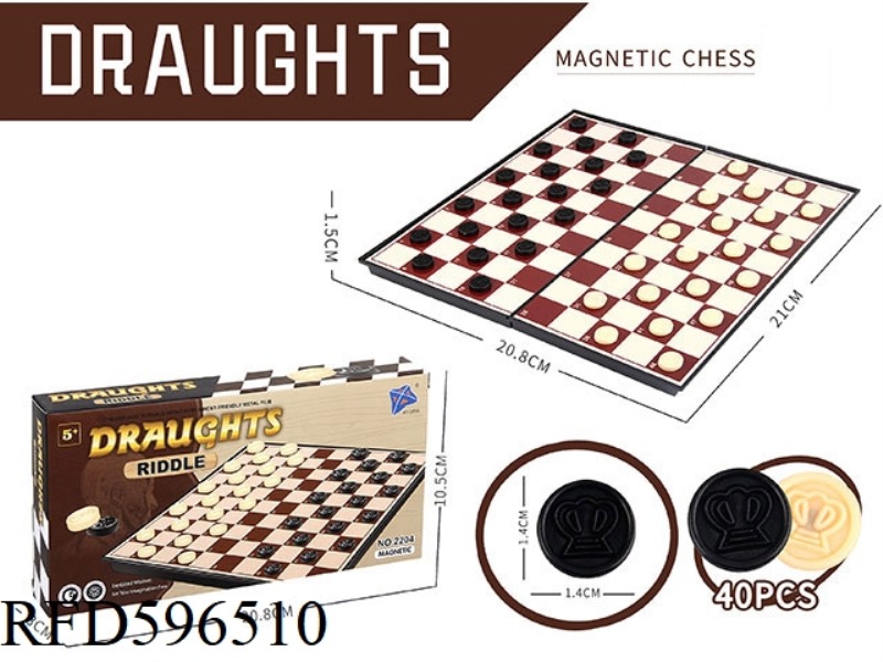 INTERNATIONAL CHECKERS (MAGNETIC)