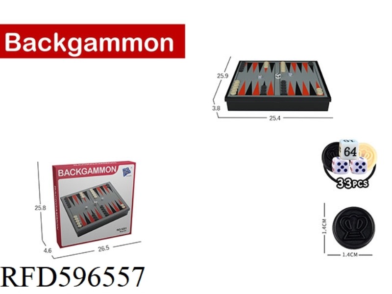 BACKGAMI WITH MAGNETISM (MIDDLE)