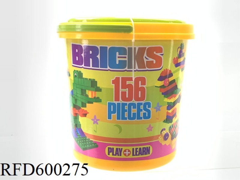 156PCS OF ROUND BUCKET BUILDING BLOCKS