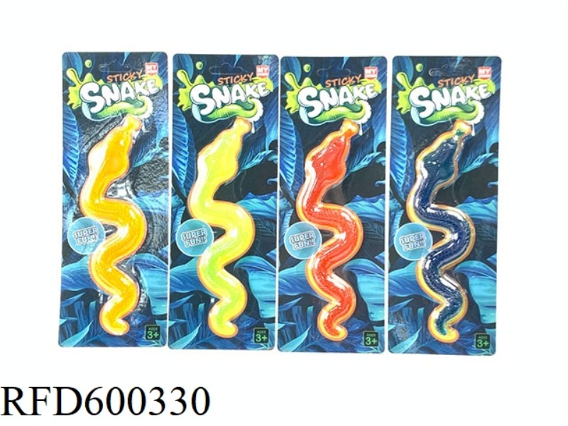 SOFT RUBBER LARGE STICKY SNAKE CLIMBING WALLS AND GLASS COBRA TRANSPARENT