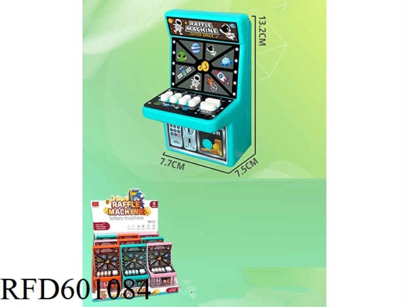 CHILDREN'S GAME CONSOLE DESKTOP SPACE LOTTERY MACHINE 9PCS