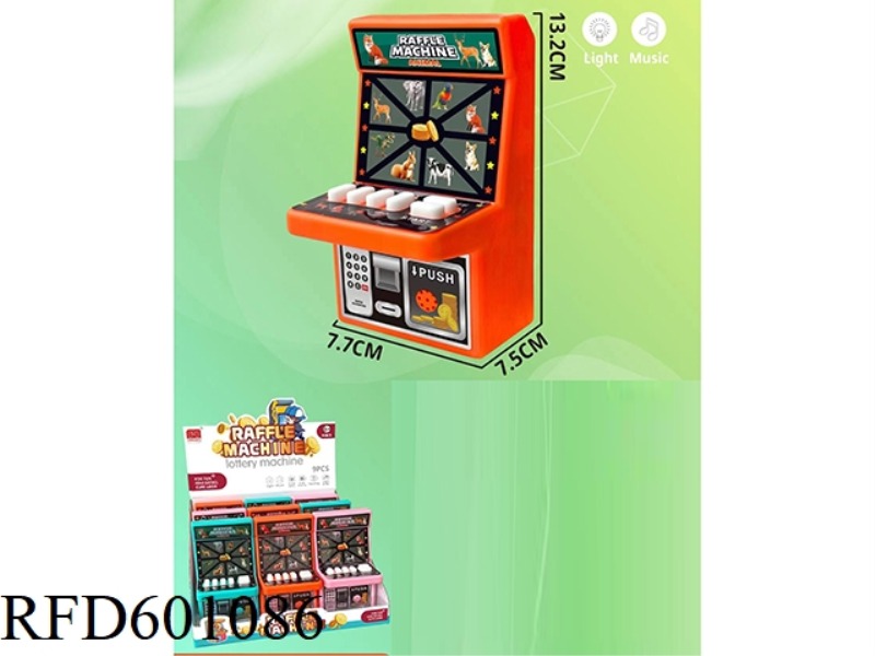 CHILDREN'S GAME MACHINE DESKTOP ANIMAL LOTTERY MACHINE 9PCS