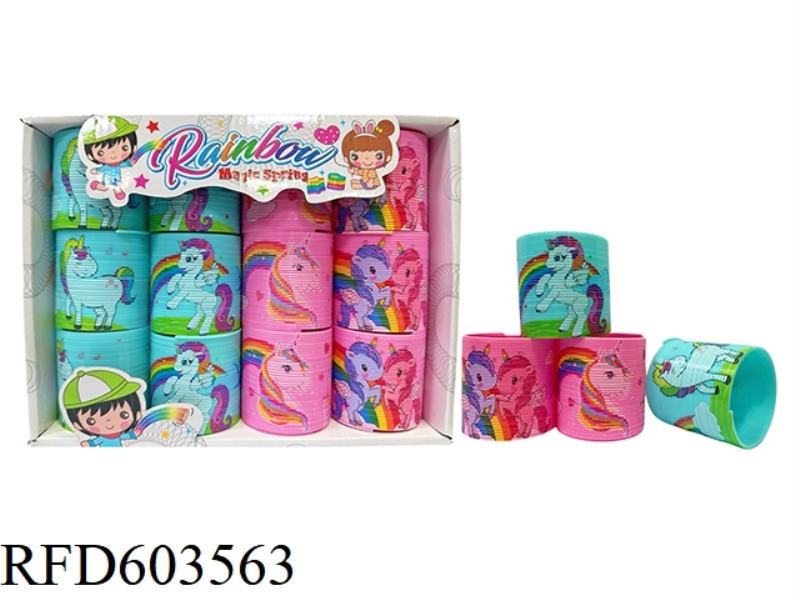 6*6 UNICORN RAINBOW CIRCLE 12PCS
