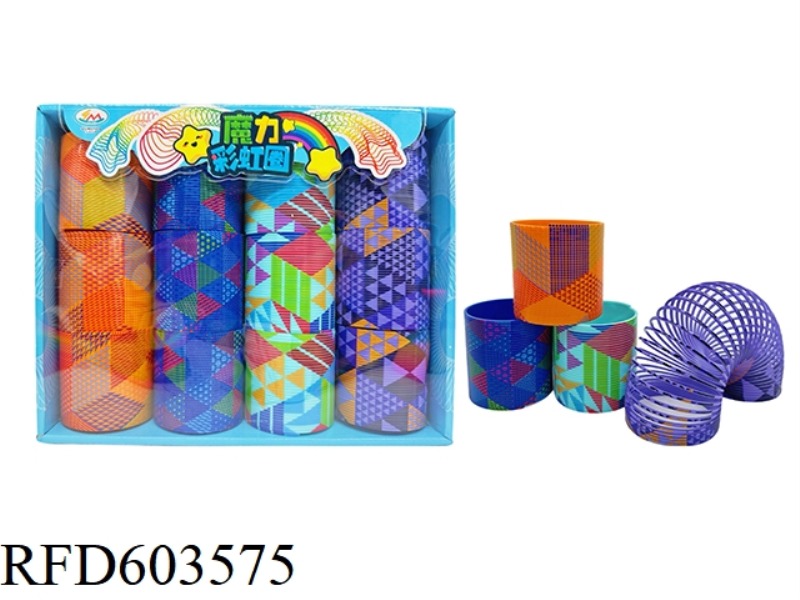 COLORFUL GEOMETRIC PATTERN RAINBOW CIRCLE 12PCS