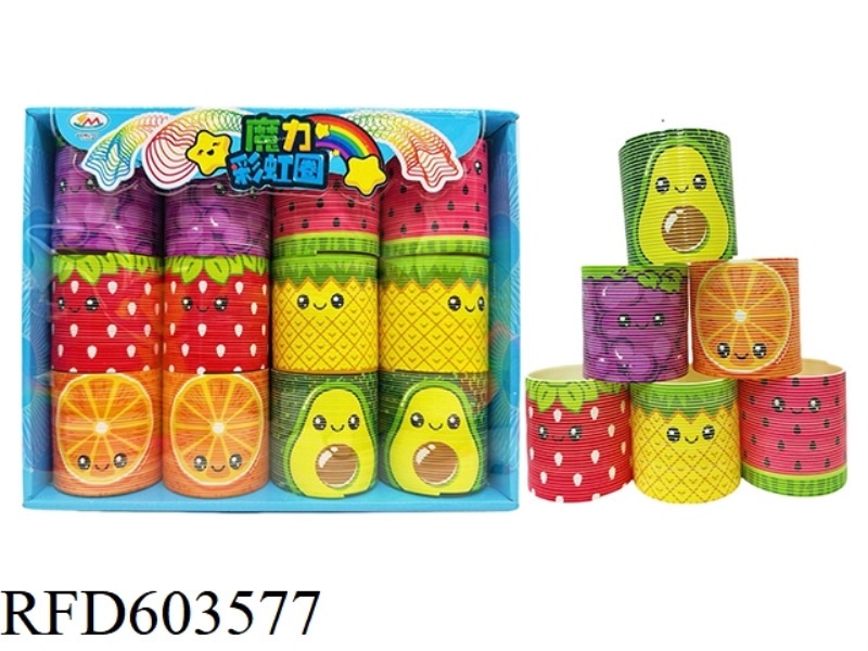 FRUIT PATTERN RAINBOW CIRCLE 12PCS