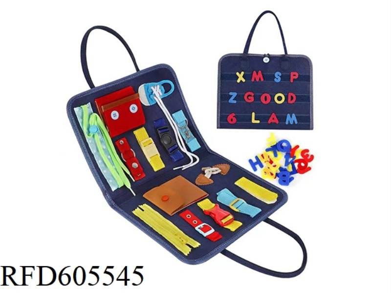 MONTOESSORI QUIET BOOK EARLY COGNITIVE LEARNING FELT BOARD