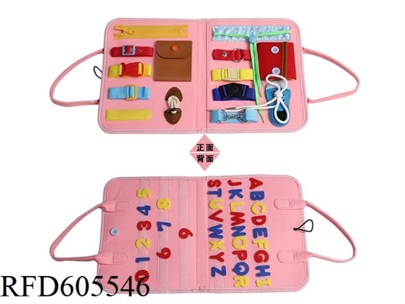 MONTOESSORI QUIET BOOK EARLY COGNITIVE LEARNING FELT BOARD (LETTER POWDER)