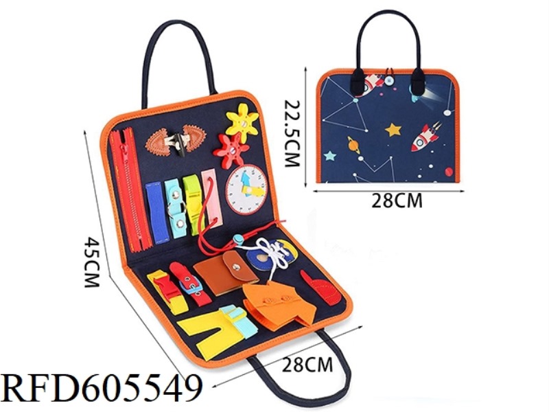 MONTOESSORI QUIET BOOK EARLY LEARNING COGNITIVE LEARNING FELT BOARD (SPACE)