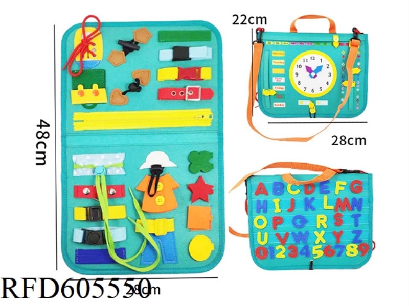 MONTOESSORI QUIET BOOK EARLY COGNITIVE LEARNING FELT BOARD