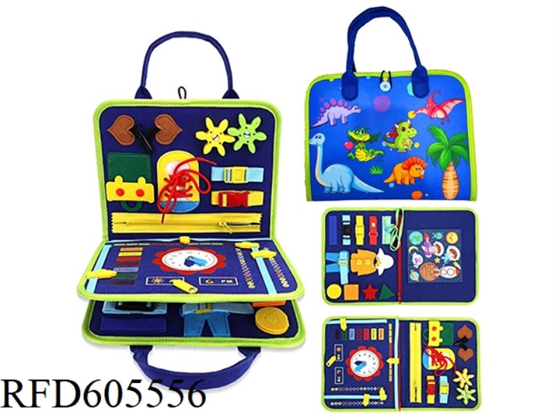 MONTOESSORI QUIET BOOK EARLY LEARNING COGNITIVE LEARNING FELT BOARD (FOREST SAPPHIRE)