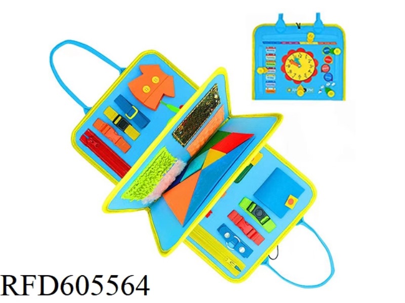 MONTOESSORI QUIET BOOK EARLY COGNITIVE LEARNING FELT BOARD (TANGRAM)