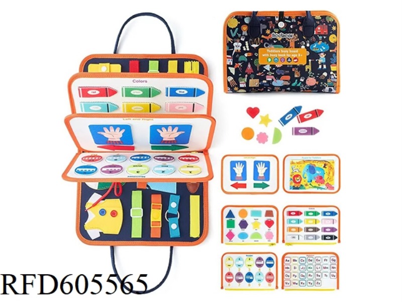 MONTOESSORI QUIET BOOK EARLY COGNITIVE LEARNING FELT BOARD