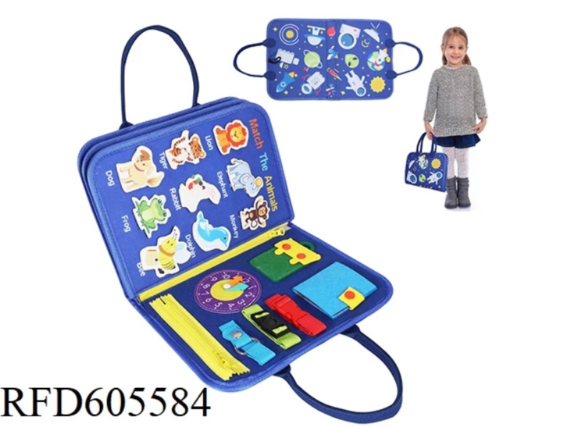 MONTOESSORI QUIET BOOK EARLY COGNITIVE LEARNING FELT BOARD