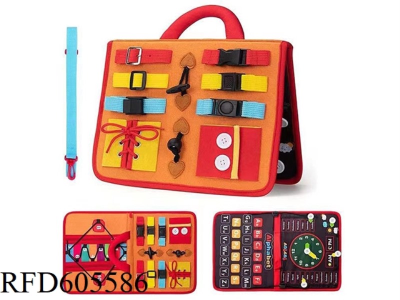 MONTOESSORI QUIET BOOK EARLY COGNITIVE LEARNING FELT BOARD