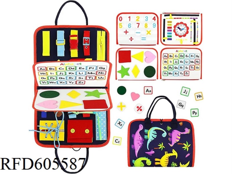 MONTOESSORI QUIET BOOK EARLY COGNITIVE LEARNING FELT BOARD