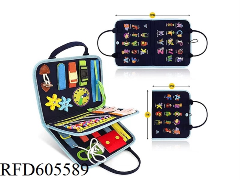 MONTOESSORI QUIET BOOK EARLY LEARNING COGNITIVE LEARNING FELT BOARD (LETTERS)