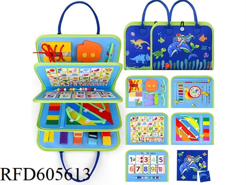 MONTOESSORI EARLY EDUCATION COGNITIVE LEARNING GAME FELT BOARD BUSY BOARD