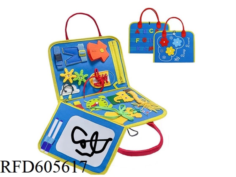 MONTOSORI EARLY LEARNING COGNITIVE LEARNING GAMES FELT BOARD BUSY BOARD (CLOUD FLOWER)