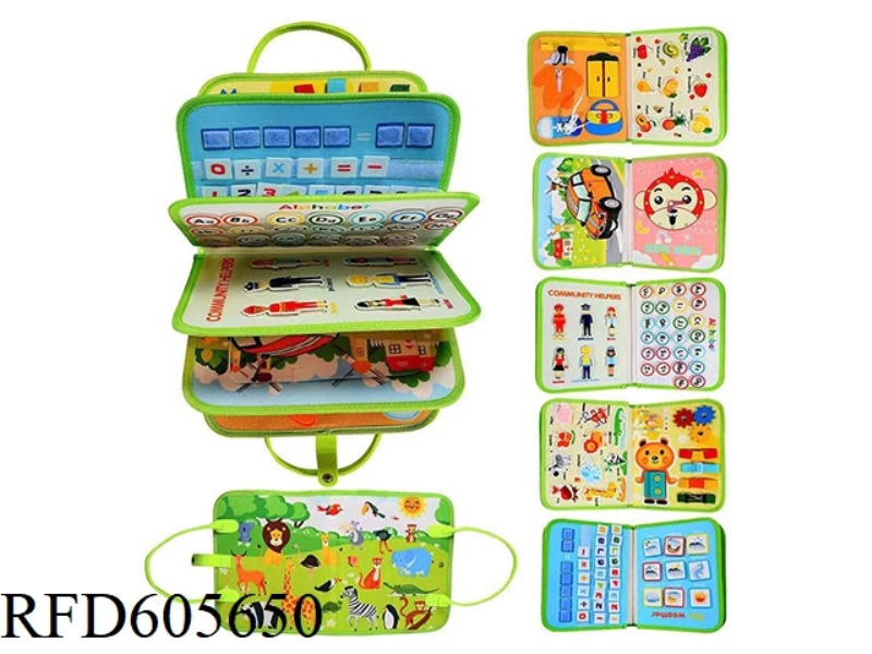 MONTOESSORI EARLY EDUCATION COGNITIVE LEARNING GAME FELT BOARD BUSY BOARD