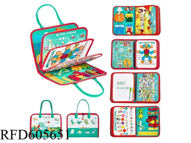 MONTOESSORI EARLY EDUCATION COGNITIVE LEARNING GAME FELT BOARD BUSY BOARD