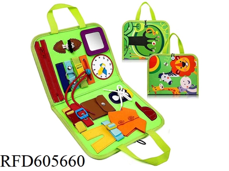 MONTOESSORI EARLY EDUCATION COGNITIVE LEARNING GAME FELT BOARD BUSY BOARD