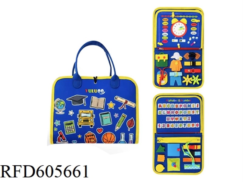 MONTOESSORI EARLY EDUCATION COGNITIVE LEARNING GAME FELT BOARD BUSY BOARD