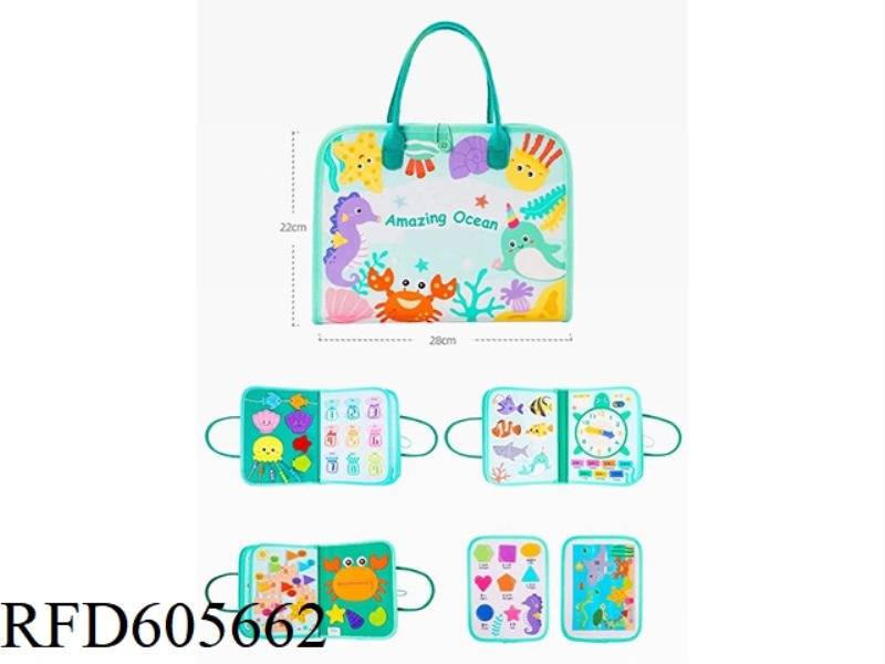 MONTOESSORI EARLY EDUCATION COGNITIVE LEARNING GAME FELT BOARD BUSY BOARD