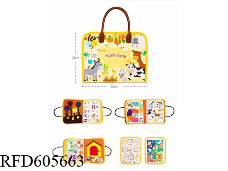 MONTOESSORI EARLY EDUCATION COGNITIVE LEARNING GAME FELT BOARD BUSY BOARD