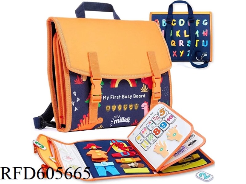 MONTOESSORI EARLY EDUCATION COGNITIVE LEARNING GAME FELT BOARD BUSY BOARD