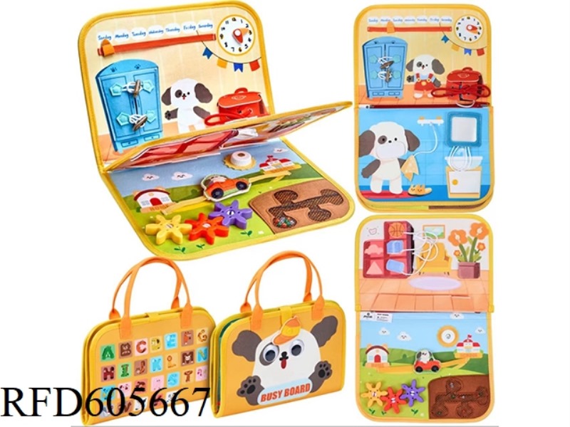 MONTOESSORI EARLY EDUCATION COGNITIVE LEARNING GAME FELT BOARD BUSY BOARD