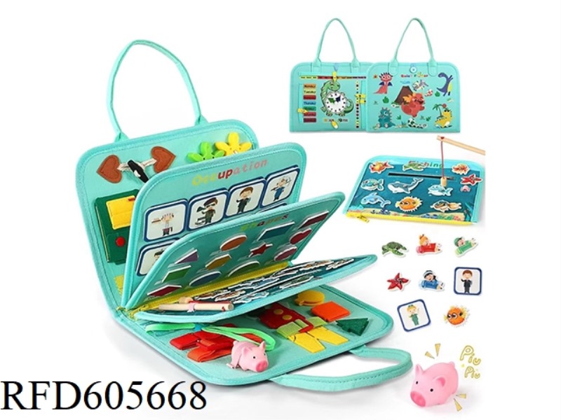 MONTOESSORI EARLY EDUCATION COGNITIVE LEARNING GAME FELT BOARD BUSY BOARD